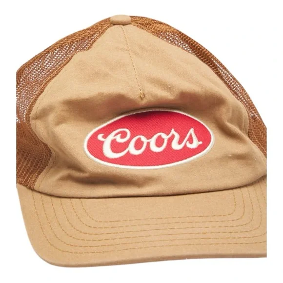*Vintage* Coors Tan and Red Trucker Hat - Picture 1 of 4